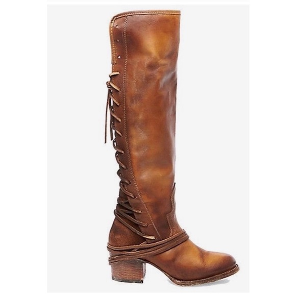 Freebird by Steven Shoes - FREEBIRD by STEVEN "Coal" Boots Lace Cognac 7